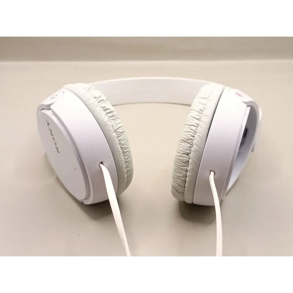 Sony MDR-ZX110NC Noise Cancelling Wired White Headphones TESTED WORKING